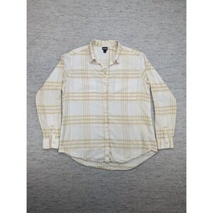 Patagonia Organic Cotton Hemp Button Up Plaid Shirt Long‎ Sleeve Small